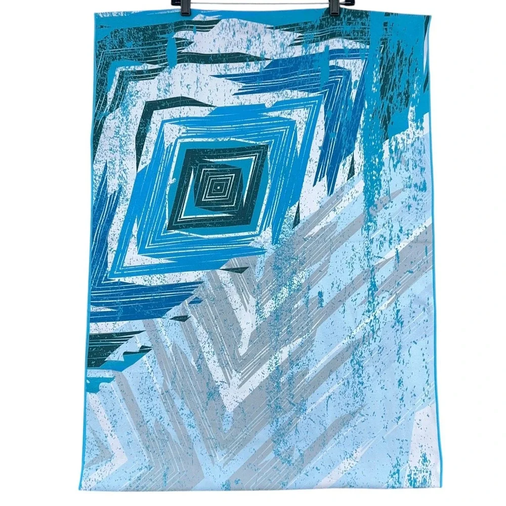 Sweaty Warrior Fitness Towel You‎ Can Do Anything Workout Gym Sports Blue